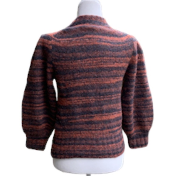 Veronica Beard Lumina Sweater XS Stripes Merino Wool  Cozy - Picture 5 of 13